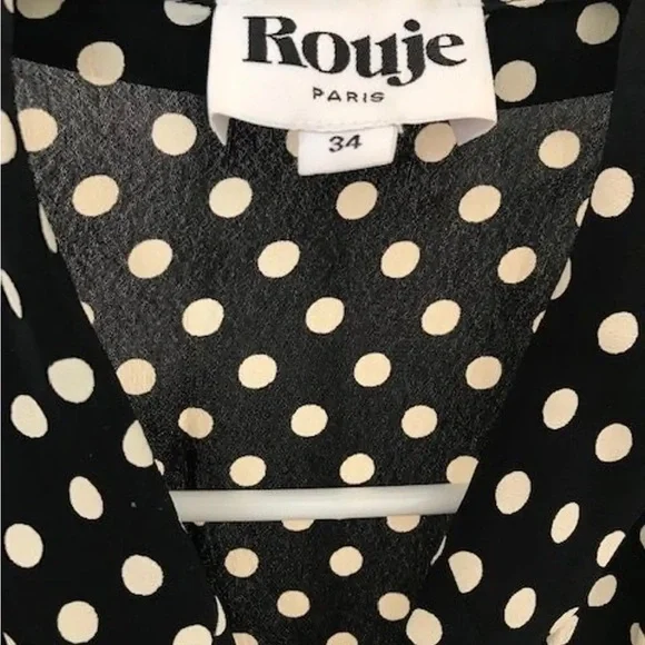 Rouje Marin Dress in black and white polka dot - Picture 3 of 3
